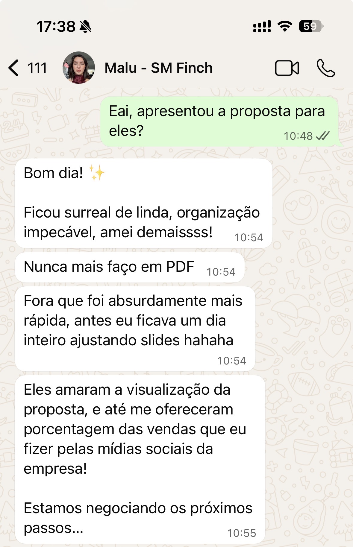 Prova social - depoimento de cliente